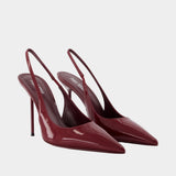 Lidia Slingback Pumps - Paris Texas - Leather - Burgundy