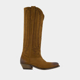 Wish Star Boots - Golden Goose Deluxe Brand - Leather - Khaki