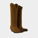 Wish Star Boots - Golden Goose Deluxe Brand - Leather - Khaki