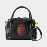 Small Boston Shoulder Bag - Versace - Leather - Black
