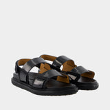 Fussbett Sandals - Marni - Leather - Black