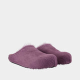 Fussbett Mules - Marni - Leather - Purple