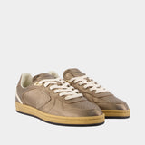 Pgal Low Woman Sneakers - Philippe Model - Leather - Khaki