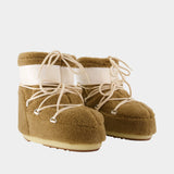 Icon Low Fleece Boots - Moon Boot - Synthetic - Brown