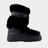 Ltrack Boots - Moon Boot - Fake Fur - Black