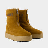 Lara Ankle Boots - Moon Boot - Leather - Brown