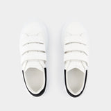 Oversize sneakers - Alexander Mcqueen - Leather - White/Black