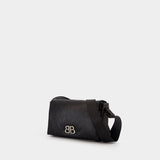 Monaco Flap Small Crossbody - Balenciaga - Leather - Black