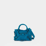 Le City Mini Crossbody - Balenciaga - Leather - Blue
