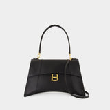 Hourglss Soft Medium Purse - Balenciaga - Leather - Black