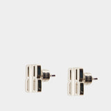 Nano Stud Xs Earrings - Balenciaga - Metal - Silver