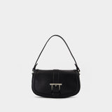 T-Bar Satchel Purse - Alexander McQueen - Leather - Black