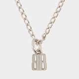 Nano Thin Necklace - Balenciaga - Metal - Silver