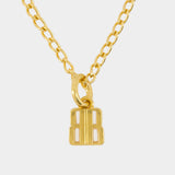 Nano Thin Necklace - Balenciaga - Metal - Gold
