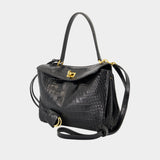 Rodeo Top Handle Small Purse - Balenciaga - Leather - Black