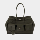 Bel Air Carry All Medium Purse - Balenciaga - Leather - Khaki