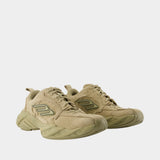 Monday Sneakers - Balenciaga - Leather - Khaki