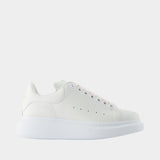 Oversize Sneakers - Alexander McQueen - Leather - White