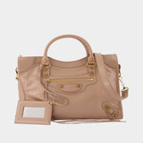 Le City M Handbag - Balenciaga - Leather - Beige