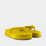 Jet Lag Sandals - Balenciaga - Velvet - Yellow