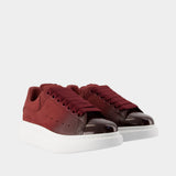 Oversized trainers - Alexander McQueen - Leather - Burgundy