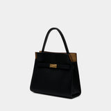 Lee Radziwill Small Double Bag - Tory Burch - Shearling - Black