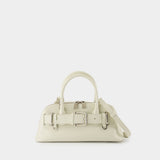 Zip Brocle Mini Shoulder Bag - Osoi - Leather - Cream