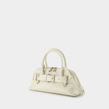 Zip Brocle Mini Shoulder Bag - Osoi - Leather - Cream