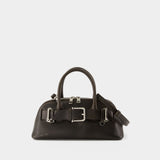 Zip Brocle Mini Shoulder Bag - Osoi - Leather - Brown