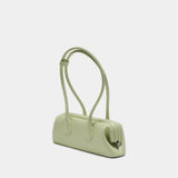 Boat Wide Mini Shoulder Bag - Osoi - Leather - Green