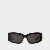 Bb0360s Sunglasses - Balenciaga - Acetate - Black