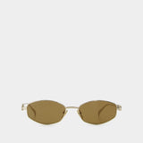 Gg1802s Sunglasses - Gucci - Metal - Gold