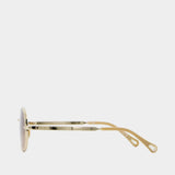 Ch0326s Sunglasses - Chloé - Metal - Gold
