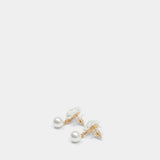 Pearl Flower Earrings - SELF PORTRAIT - Synthetic - Ivory