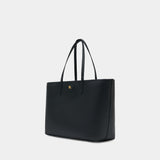 Ll Medium Reversible Shopper Bag - Burberry - Leather - Black