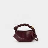 Bou Mini Purse - Ganni - Synthetic - Burgundy