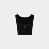 Cropped Ribbed Tank Top – Vivienne Westwood – Viscose – Black