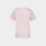 Basic T-Shirt - Ganni - Cotton - Pink