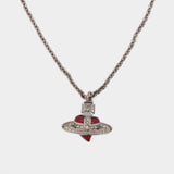 Man. Diamante Heart Necklace- Vivienne Westwood - Metal - Silver