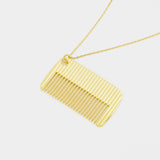 Comb With Chain Necklace - AMI Paris - Metal - Gold