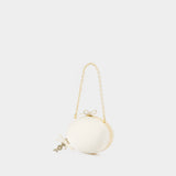 Oval Clutch - SELF PORTRAIT - Synthetic - Ivory