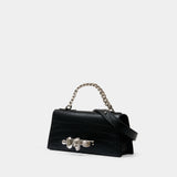 Jewel Mini Shoulder Bag - Alexander McQueen - Leather - Black
