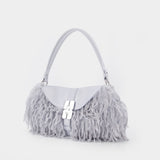 B Kat Shoulder Bag - Ganni - Synthetic - Grey