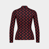 Moon Ls Highneck T-Shirt - Marine Serre - Synthetic - Red