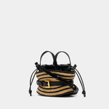 Shuffle Mini Bag - Balmain - Raffia - Beige