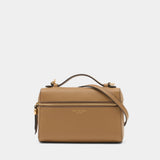 Slim Top Handle Purse - Tory Burch - Leather - Beige