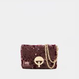 Nano Moon Crossbody - Vanessa Bruno - Synthetic - Burgundy
