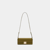 Mimi clutch bag - AMI Paris - Leather - Khaki