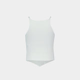 Signature Pointy T-Shirt - Courreges - Viscose - White