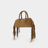 Fringe Micro Honey Shoulder Bag - Amiri - Leather - Brown